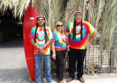 A guest with Margie & Don Von Pelt at Reggae & Rose