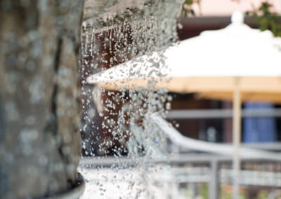 Water feature on the grounds of Cache Creek Vineyards & Winery