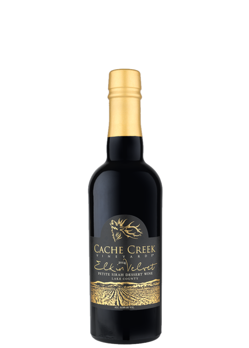 2014 Cache Creek Vineyards & Winery Elk in Velvet Petite Sirah Dessert Wine half bottle (375ml)