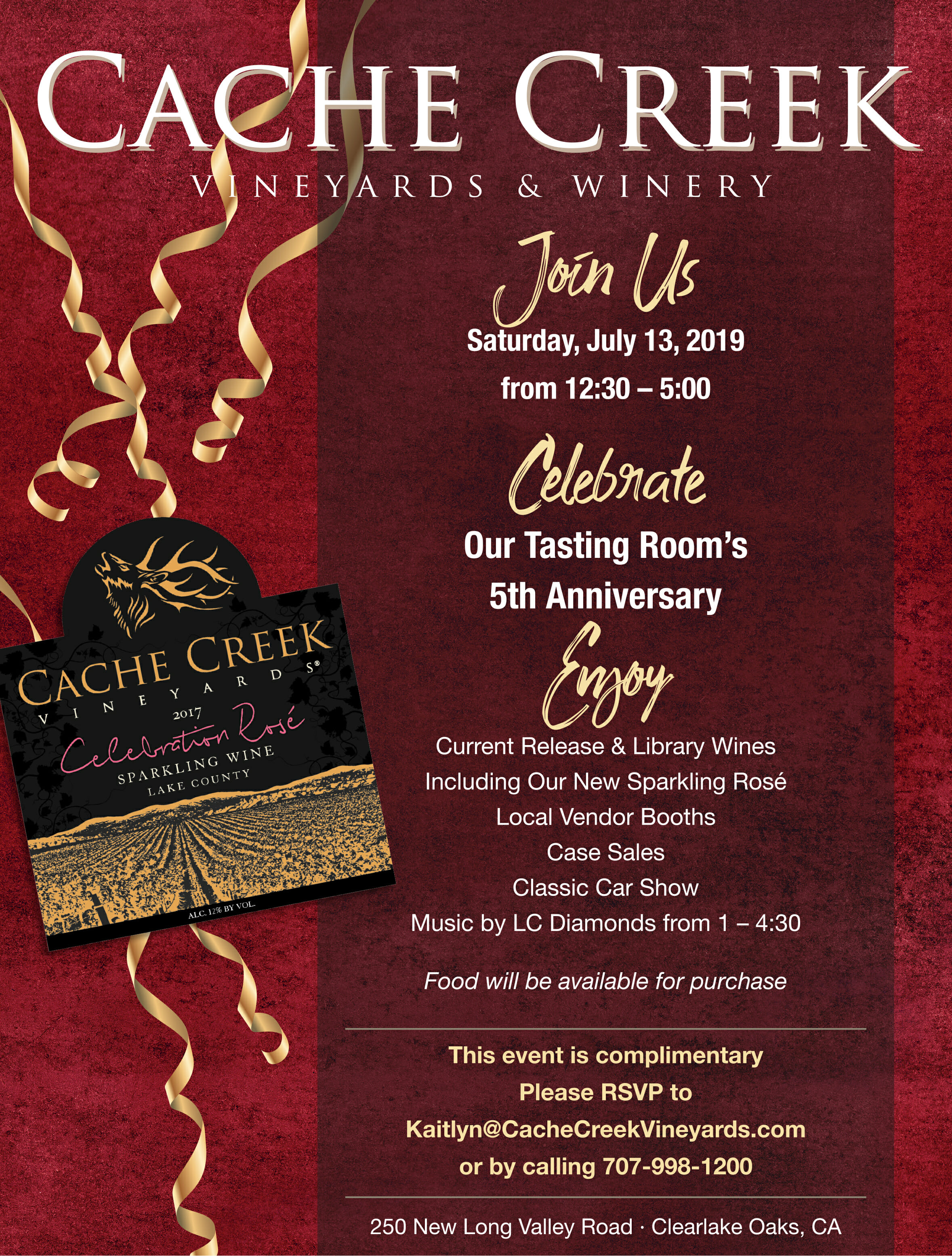 Cache Creek Vineyards 5th Anniversary Celebration