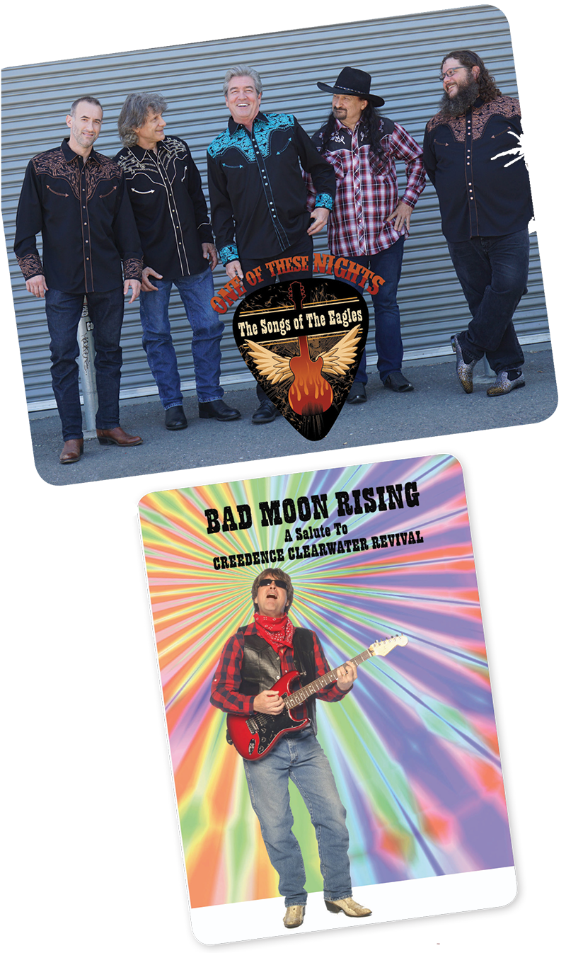 Cache Creek Vineyards & Winery’s Summer Concert Series Friday, June 24th One of These Nights ~ the songs of the Eagles & Bad Moon Rising ~ a salute to Creedence Clearwater Revival