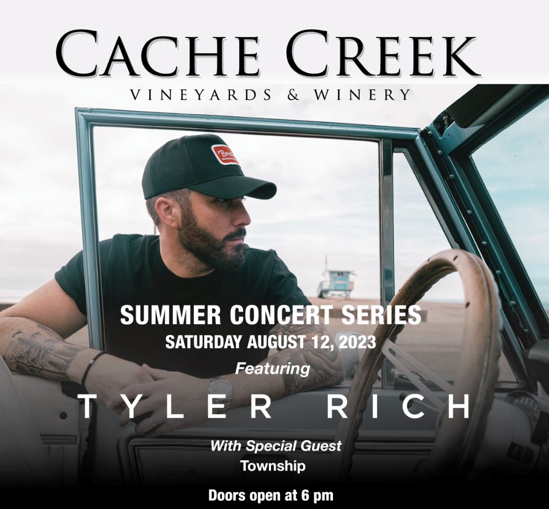 Tyler Rich at Cache Creek Vineyards August 12